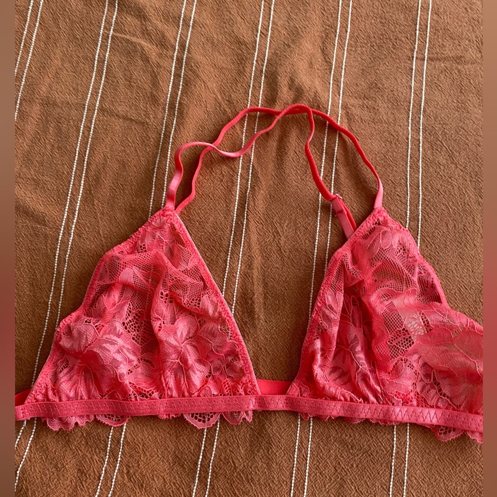 Lace free people bra